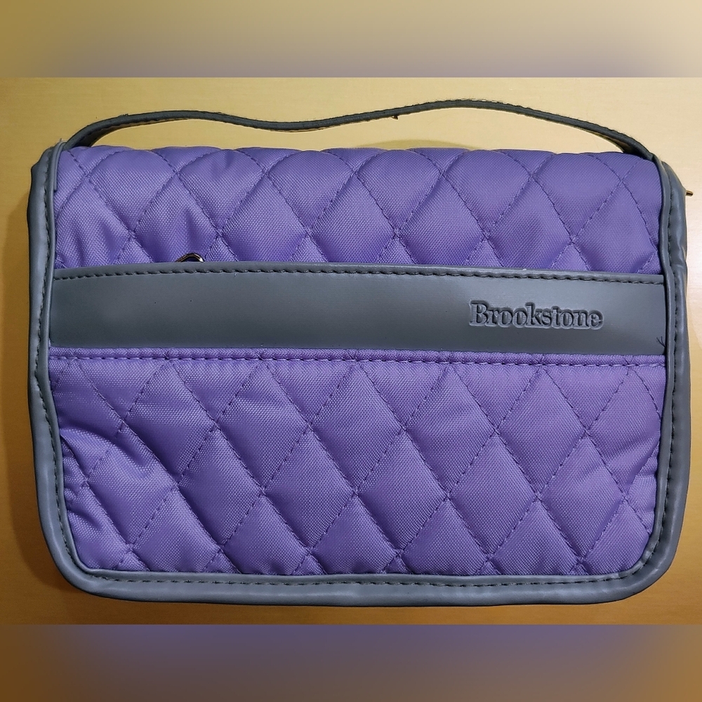 Brookstone Travel Jewelry Lavender Quilted Case